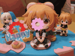 Chibi Anime Cake Decoration