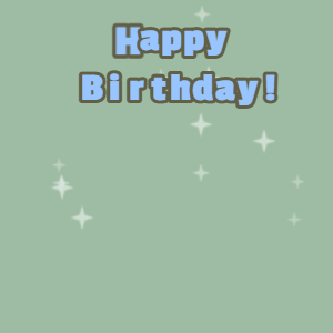 Happy Birthday GIF:Pink cake GIF summer green, finch & perano text