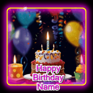 Happy Birthday GIF:Sparking Birthday Patch