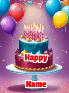Happy Birthday GIF:Happy Birthday Cake