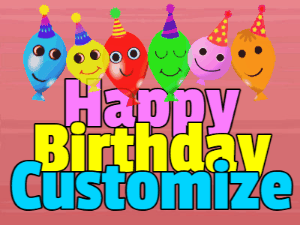 Happy Birthday GIF:Happy Balloons Birthday Greetings 639