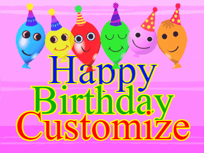 Happy Birthday GIF, birthday-641 @ Editable GIFs,Balloons Happy Birthday Greeting 641