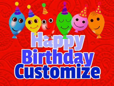 Happy Birthday GIF, birthday-643 @ Editable GIFs,Balloons Happy Birthday 643