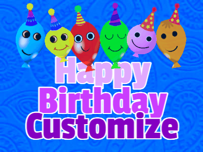 Happy Birthday GIF, birthday-644 @ Editable GIFs,Balloons Happy Birthday 644