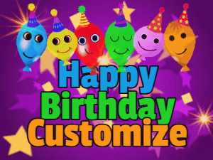 Happy Birthday GIF:Balloons Happy Birthday 645