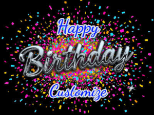 Happy Birthday GIF:Sparklers Galore Cake and Candles