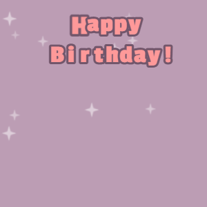 Happy Birthday GIF:Candy cake GIF london hue, salt box & mona lisa text