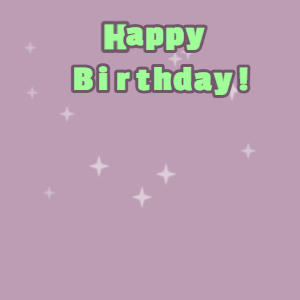 Happy Birthday GIF:Candy cake GIF london hue, salt box & mint green text