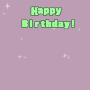 Happy Birthday GIF:Candy cake GIF london hue, glade green & mint green text