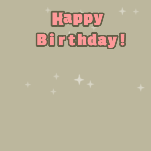Happy Birthday GIF:Candy cake GIF malta, finch & mona lisa text
