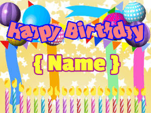 Happy Birthday Gifs To Customize