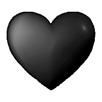 GIF: Black Heart Emoji