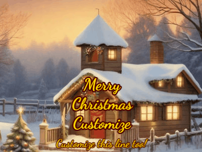 Christmas Snow GIF, christmas-card-1003 @ Editable GIFs,Christmas Snowflakes 1003
