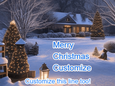 Christmas Snow GIF, christmas-card-1006 @ Editable GIFs,Christmas Snowflakes 1006