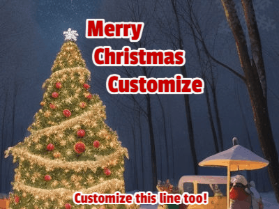 Christmas Snow GIF, christmas-card-1007 @ Editable GIFs,Christmas Snowflakes 1007