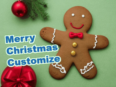 Gingerbread Man GIF, christmas-card-2009 @ Editable GIFs,Gingerbread Man Magic