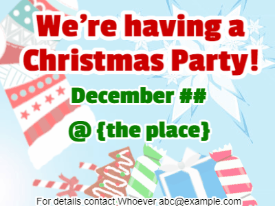 Christmas Invitation, christmas-invite-5 @ Editable GIFs, Christmas Stocking Christmas Invitation