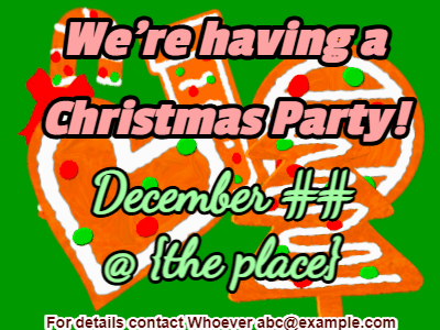 Christmas Invitation GIF, christmas-invite-6 @ Editable GIFs,Christmas Invitation with Christmas Cookies