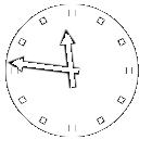 GIF: Backwards Clock