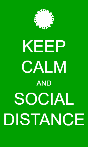 GIF: Keep Calm and Social Distance