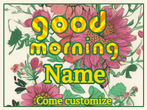 GIF: A good morning flowers card