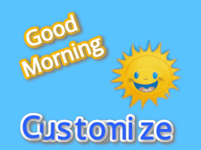 Good Morning GIF, good-morning-114 @ Editable GIFs, Good Morning happy sun