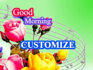 GIF: Music and Flowers Good Morning