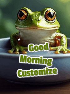GIF: Good Morning Frog in a Dish