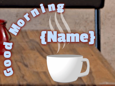 Good Morning GIF, good-morning-15 @ Editable GIFs, Good morning coffee rustic colors