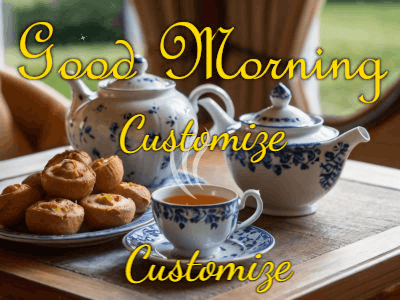 Good Morning GIF, good-morning-185 @ Editable GIFs,Breakfast Tea Gif 185