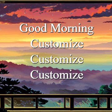 Good Morning GIF, good-morning-196 @ Editable GIFs,Morning Rain Out a Window