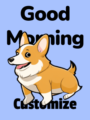 Cute Good Morning GIF, good-morning-206 @ Editable GIFs,Bouncy Corgi Good Morning
