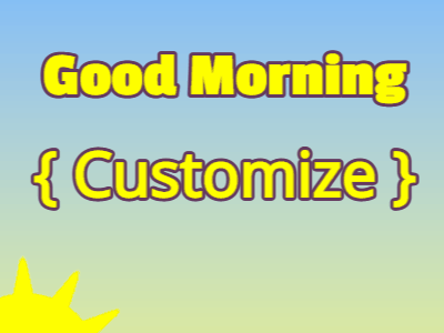 Good Morning GIF, good-morning-21 @ Editable GIFs, Good morning sunshine and paper airplane gif
