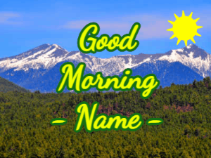 GIF: Good morning over mountains