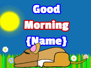Good Morning Puppy Waking Up