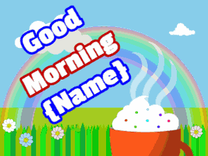 Morning rainbow meadow coffee