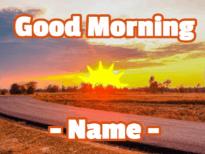 GIF: Good morning golden landscape