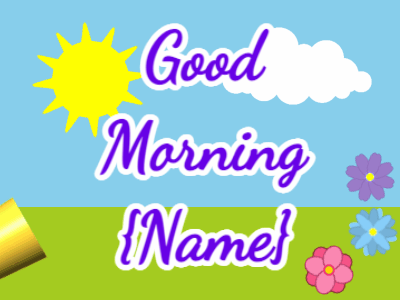Good Morning GIF, good-morning-6 @ Editable GIFs, Good Morning Confetti Shoutout