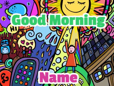 Good Morning GIF, good-morning-61 @ Editable GIFs, Good Morning graffiti paper airplane