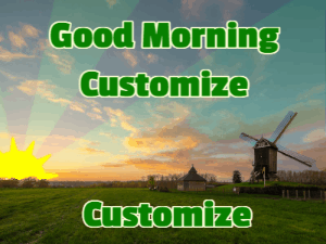 GIF: Good morning windmill meadow