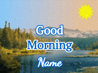 Good Morning GIF, good-morning-99 @ Editable GIFs, Good morning over mountains