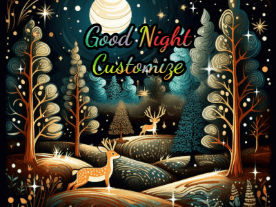 Good Night GIF, good-night-20 @ Editable GIFs,Nighttime Whimsical Forest