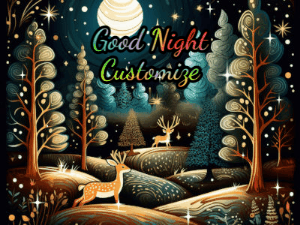 GIF: Nighttime Whimsical Forest