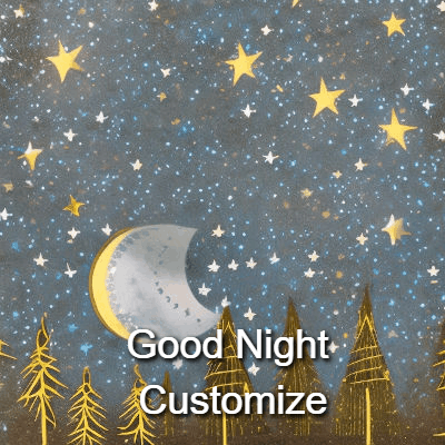 Good Night GIF, good-night-30 @ Editable GIFs,Meteor Shower Forest Moon