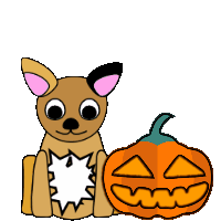 Pumpkin Puppy Halloween, halloween-12 @ Editable GIFs, halloween-12