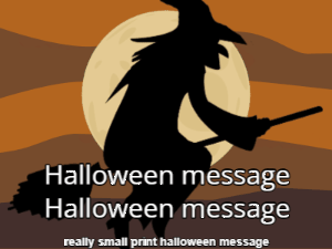 GIF: Halloween flying witch with bats