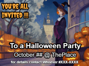 GIF: Waiting for a Halloween Party