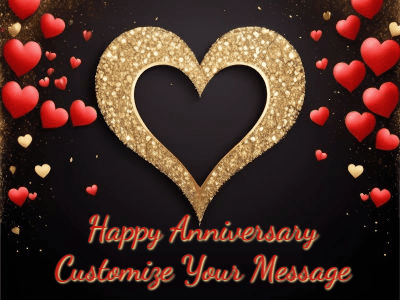 Happy Anniversary GIF, happy-anniversary-14 @ Editable GIFs,Happy Anniversary Golden Heart