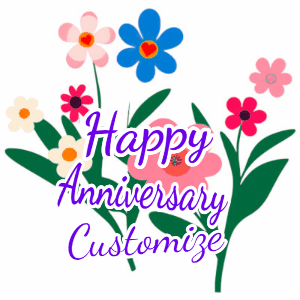 Happy Anniversary GIF, happy-anniversary-5 @ Editable GIFs,Anniversary Flower Design