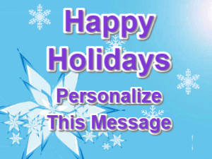 GIF: Crystal snowflakes Holidays Card